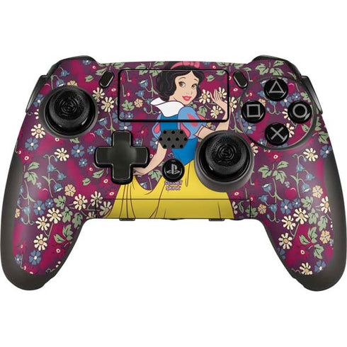 Disney Snow White Character with Floral Pattern PlayStation Scuf Vantage 2 Controller Skin